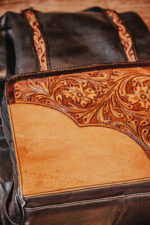 leather diaper backpack diaper bag western backpack handmade ranch hand (1)