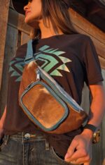 cowhide fanny pack