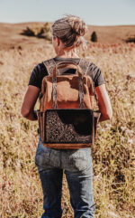 Cowgirl western diaper bag handmade from premium leather (10)