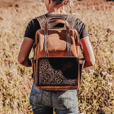 Cowgirl western diaper bag handmade from premium leather (10)