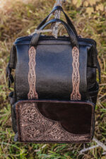 Cowgirl western diaper bag handmade from premium leather (18)