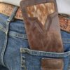 Roper Wallet - Cowhide Men’s Leather Wallet - Handmade Western Wallet
