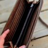 Cowhide Clutch - Leather & Hair-On Hide Wristlet - Western Style Bag - view 6