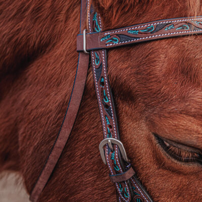 Turquoise Breeze Browband headstall ranch hand not optimized (8)