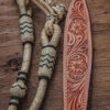 Rawhide Romel Reins - Black Detail + Leather Popper - view 5