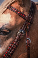 Western Headstall For Sale handmade leather headstall weaver leather bridle (27)