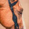 Black Breeze - One Ear Leather Headstall