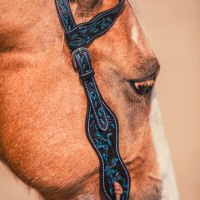 Western Headstall For Sale handmade leather headstall weaver leather bridle (5)