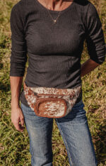 Western fanny packs cowhide fanny pack cowhide fanny hair on sling bag over the shoulder fanny pack leather soft leather fanny pack (4)