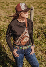 Western fanny packs cowhide fanny pack cowhide fanny hair on sling bag over the shoulder fanny pack leather soft leather fanny pack (8)