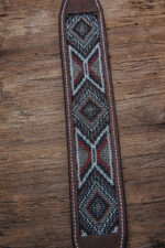 beaded leather breast collar roughout leather (1)