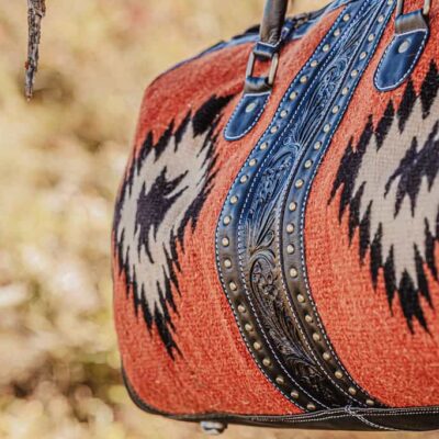 burnt orange cayenne duffel bag duffle bag travel bag myra bags american darling bags (8)