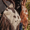 Ranch Hand Hair-On Cowhide Handbag - Fringed Handbag - Dressy Clutch Handbag