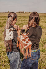 cowhide sling bags hand bag western purse western handbag hair on cowhide fanny pack (3)