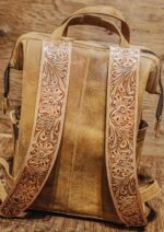 leather diaper backpack diaper bag western backpack handmade ranch hand (1)