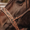 leather tie down ranch hand noseband team roping horse tack barrel racing tiedown (1)