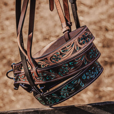 leather tie down ranch hand noseband team roping horse tack barrel racing tiedown (8)