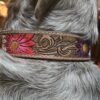 Prairie Bloom Dog Collar - Leather Dog Collar - view 3