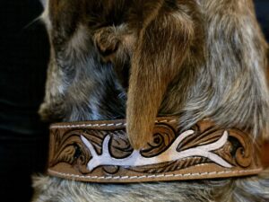 premium western dog collar leather dog collars cowhide dog collars premium leather dog collars ranch hand (21)