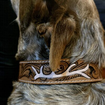 premium western dog collar leather dog collars cowhide dog collars premium leather dog collars ranch hand (21)