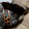 Prairie Sunflower Leather Dog Collar - Hand-Painted Western - view 7