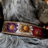 Prairie Bloom Dog Collar - Leather Dog Collar