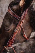 ranch hand breast collar western headstall weaver leather bridle NRS headstall (18)