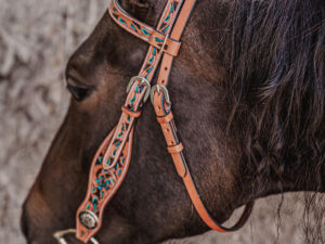 ranch hand breast collar western headstall weaver leather bridle NRS headstall (21)