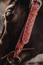 ranch hand breast collar western headstall weaver leather bridle NRS headstall (25)