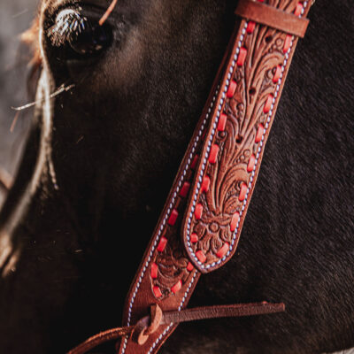 ranch hand breast collar western headstall weaver leather bridle NRS headstall (25)