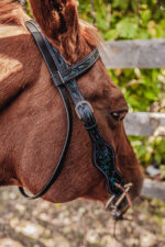 ranch hand breast collar western headstall weaver leather bridle NRS headstall (36)