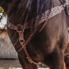 Heritage Beaded Breast Collar - Chocolate Roughout Leather - view 5