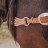 Heritage Beaded Breast Collar - Chocolate Roughout Leather - view 4