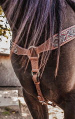 ranch hand breast collar western headstall weaver leather bridle NRS headstall (47)