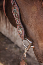 ranch hand breast collar western headstall weaver leather bridle NRS headstall (55)