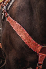 ranch hand breast collar western headstall weaver leather bridle NRS headstall (61)