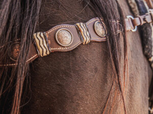 ranch hand breast collar western headstall weaver leather bridle NRS headstall (75)