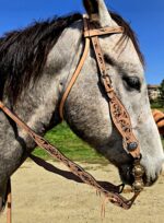 ranch hand headstall leather bridle black leather light leather bridle weaver leather bridle american bridle (39)