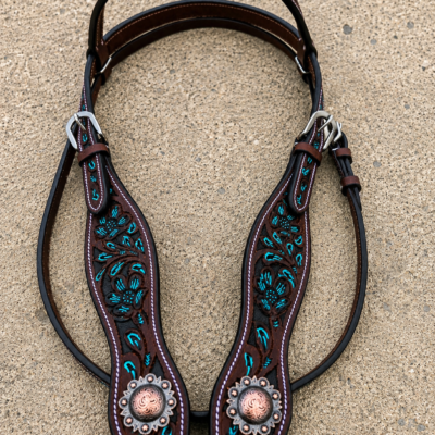 Turquoise Breeze Browband Headstall - Medium