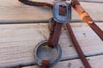 Twisted iron metal ring ring set headstall ranch hand3