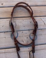 Twisted iron metal ring ring set headstall ranch hand5