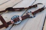 Twisted iron metal ring ring set headstall ranch hand9