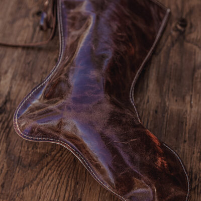 Western christmas stocking hair on cowhide christmas socks wester n cowhide stockings leather stockings (14)
