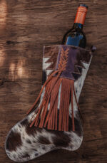 Western christmas stocking hair on cowhide christmas socks wester n cowhide stockings leather stockings (24)