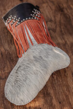 Western christmas stocking hair on cowhide christmas socks wester n cowhide stockings leather stockings (6)