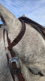 gunmetal antique metal ring bridle (2)