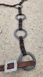 gunmetal antique metal ring bridle metal ring breast collar irvine tack weaver leather breast collar metal ring set (11)