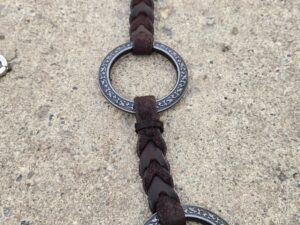 gunmetal antique metal ring bridle metal ring breast collar irvine tack weaver leather breast collar metal ring set (11)