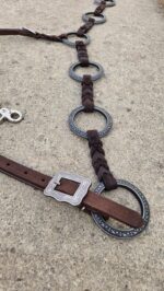 gunmetal antique metal ring bridle metal ring breast collar irvine tack weaver leather breast collar metal ring set (13)