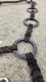 gunmetal antique metal ring bridle metal ring breast collar irvine tack weaver leather breast collar metal ring set (15)